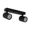 Lampa sufitowa, spot Tokio 2, czarna, 2x50W GU10