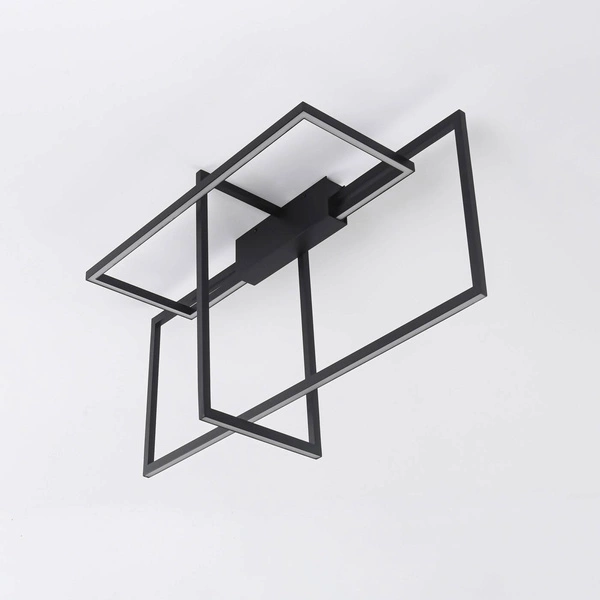 Lampa sufitowa Frame 3D, czarna, 60W LED, barwa neutralna 4000K