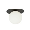 Lampa sufitowa Emibig PLAZA 1 Czarny/OPAL 1118/1