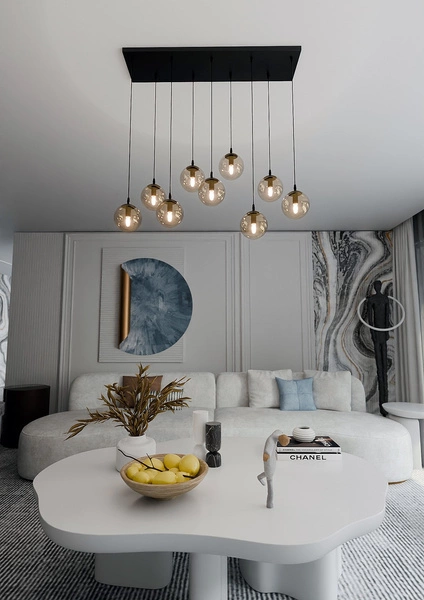 Lampa wisząca Emibig COSMO 9 BL MIODOWY 713/9