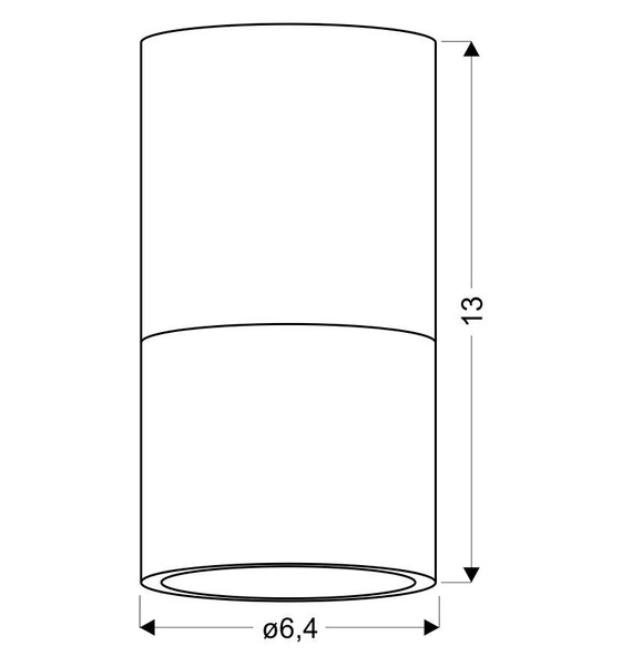 Lampa sufitowa TUBA 2273686, mrożony + szary, 1x15W GU10