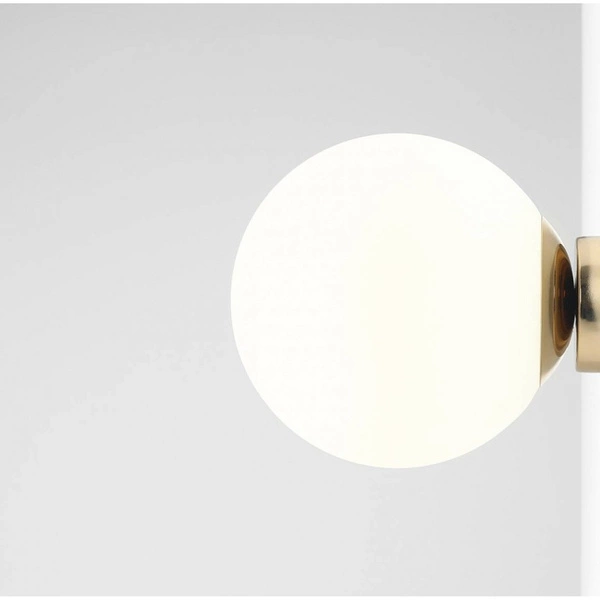Aldex Kinkiet BALL 1076C30_M, 20 cm, złoty/biały, 1x60W E27