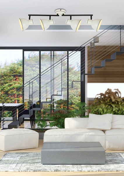 Lampa sufitowa ZUMBA 4xE14 biały/czarny 94-72153