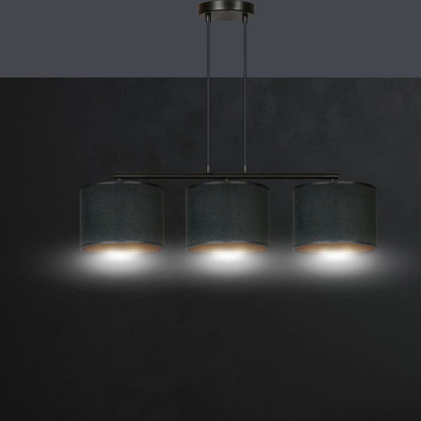 Lampa wisząca Emibig HILDE 3 BL Czarny 1054/3