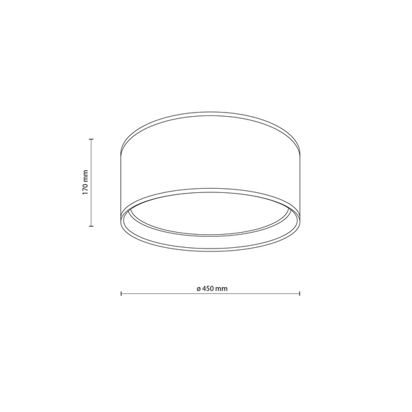 Nowoczesna lampa sufitowa 45cm BILBAO 3379 3379