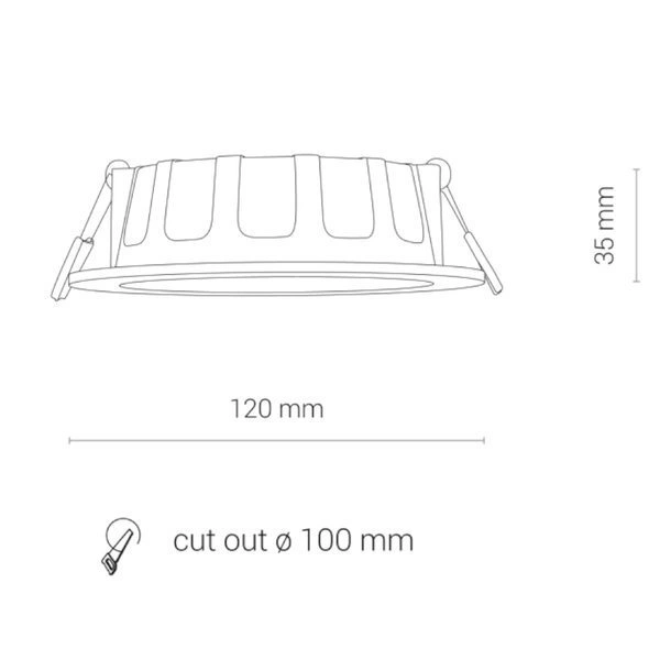8781 Oprawa oświetl."CL KOS LED 8W, 4000K, IP44" 8781