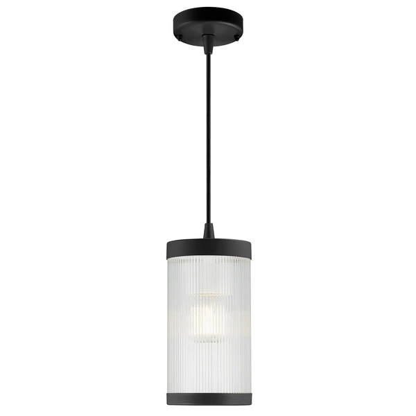 Lampa wisząca COUPAR E27 25W Plastik | Czarny