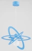 Lampa dziecięca wisząca ORLANDO BLUE E27 wys. 90cm | niebieska