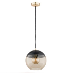 Lampa wisząca do salonu HIRA E27 wys. 90cm | złoty