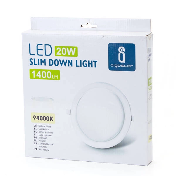 Downlight panel LED 240mm SLIM 24W 4000K biała