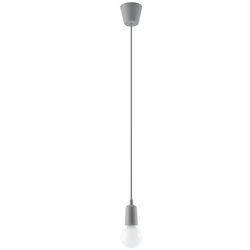 Lampa Wisząca DIEGO 1, PCV Szara, E27 60W, SL.0575