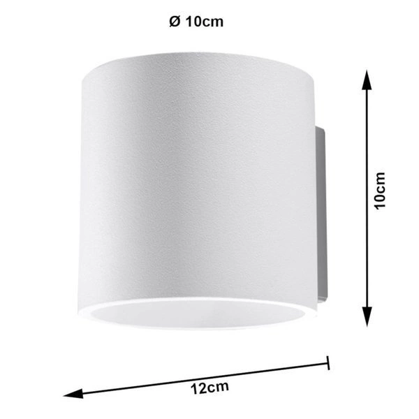 Kinkiet Sollux ORBIS 1 Biały 12W LED, SL.0050