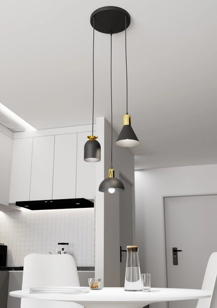 Lampa wisząca Emibig FOX 3 PREM BL 1402/3PREM