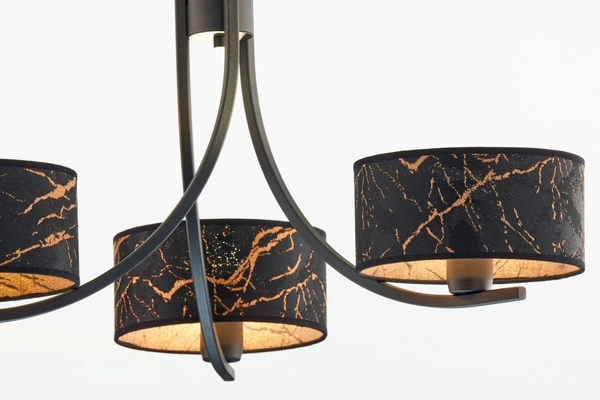 Klasyczny Żyrandol ARTHUR wys. 71cm 3xE27 15W IP20 | czarny