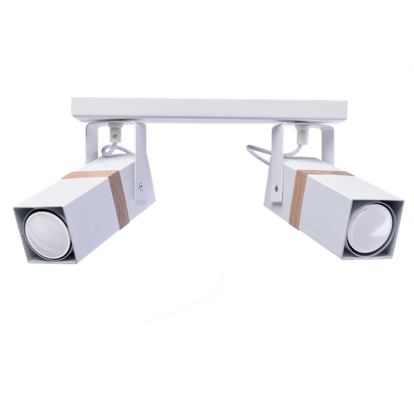 Lampa sufitowa nowoczesna reflektorek spot VIDAR II biały szer. 40cm