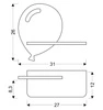 Kinkiet dziecięcy IQ Kids Balon, 21-85115, niebieski, 4W LED, barwa neutralna 4000K