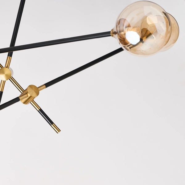 Azzardo SOLEN 6 BK/GO 4700