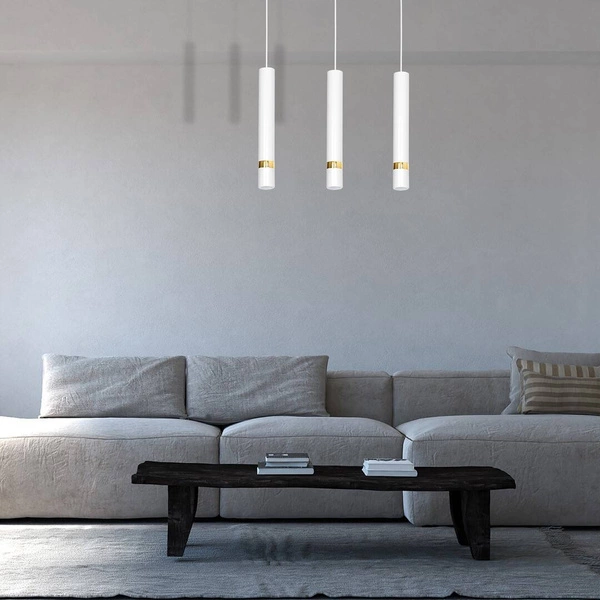 Lampa wisząca JOKER, MLP6082, biały/złoty, 3x8W GU10