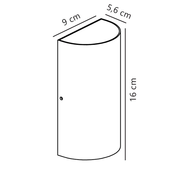 Kinkiet ROLD LED 3000K Biała ciepła Metal | Czarny