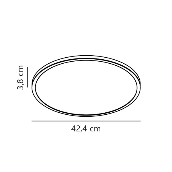 Lampa sufitowa OJA LED 2700K Biała ciepła Plastik | Biały