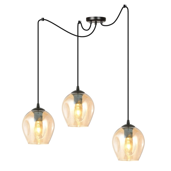 Lampa wisząca Emibig LEVEL 3 BL MIODOWY 758/3