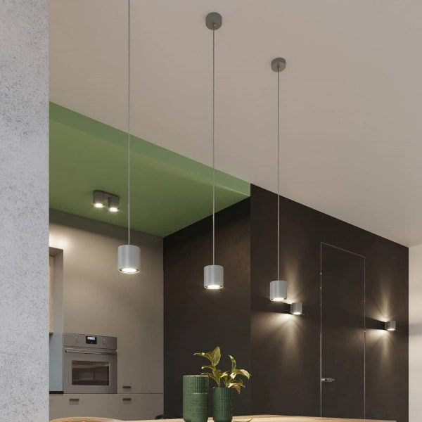 Sollux Plafon ORBIS 1 Aluminium szary 12W LED , SL.0018