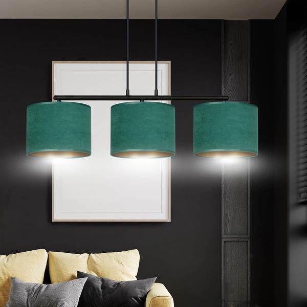 Lampa wisząca Emibig HILDE 3 BL GREEN 1051/3