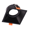 Oczko Sufitowe Podtynkowe Kwadratowe Ruchome, MLOS7242, czarne, 1x50W GU10