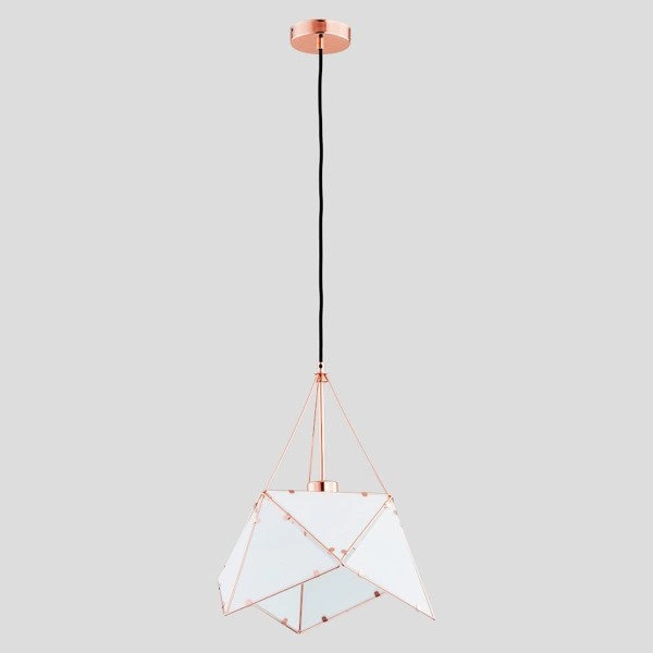 Lampa sufitowa ROMBUS MIEDŹ 38cm