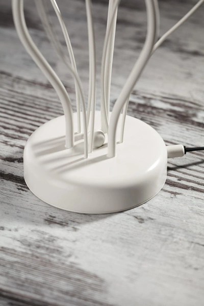 Klasyczna Lampa biurkowa GLORIOSA wys. 46cm 3xG9 14W IP20 | piaskowo-szary