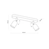 Lampa sufitowa TOP 4412 2xGU10 biała 4412