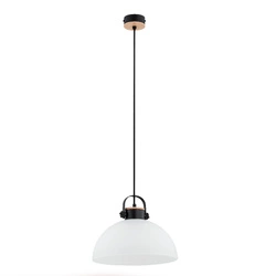 Lampa wisząca ALFA BOLO DREWNIANA 1xE27 30cm | 60605