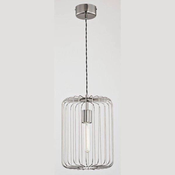 Druciana lampa kratka LENKA chrom śr. 27cm