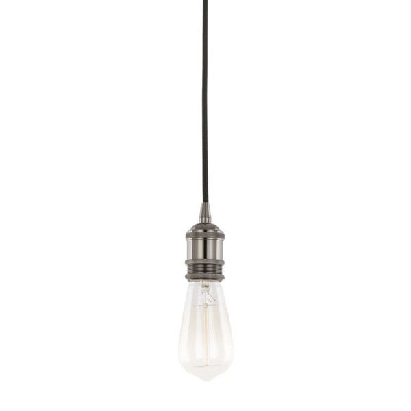 Industrialna oprawa wisząca CLASSO E27 60W wys. 150cm | czarny połysk