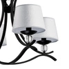 Nowoczesna lampa sufitowa SMITH IV czarny śr. 68cm