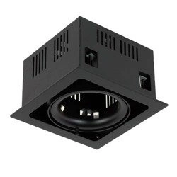 Oprawa wpuszczana downlight CROSTI TRAVO czarny szer. 17cm