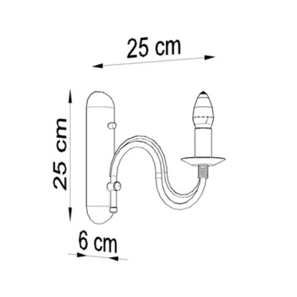 Kinkiet MINERWA Biały E14 x 12W LED, SL.0216