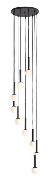 Aldex LAMPA WISZĄCA RIU 9 RING ALL BLACK 1117N1