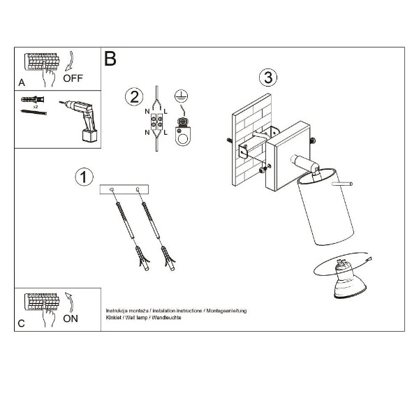 Chromowany kinkiet RING chrom SL.0727