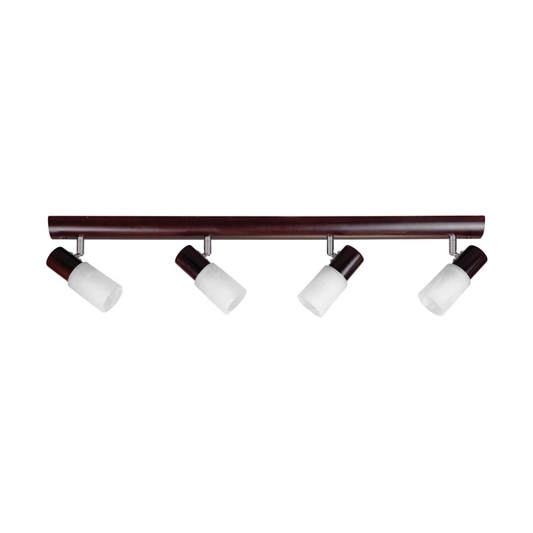Lampa sufitowa Kira Wood 4xE14 Max.40W Drewno wenge/białe szkło 2210435L