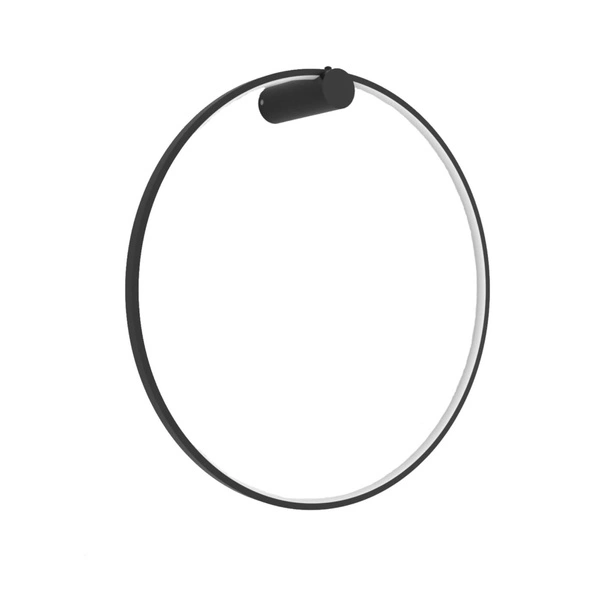 Kinkiet MIRROR, duży, czarny, 50W LED, barwa ciepła 3000K, IP44