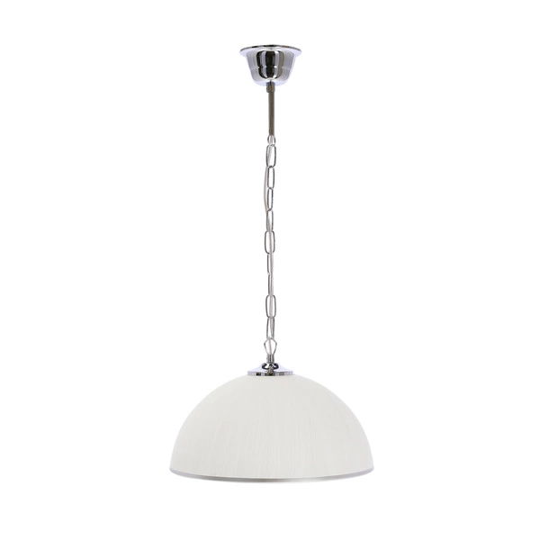 Lampa wisząca SUGAR 31-77745 chrom/klosz biały 1x60W E27