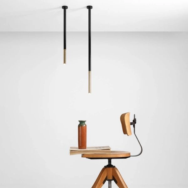 Aldex Lampa sufitowa STICK 1067PL_G1_M, czarny/złoty, 1x35W G9