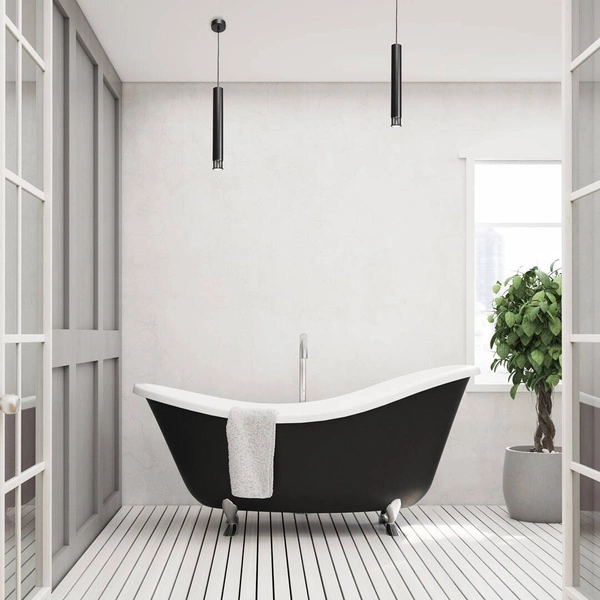 Nowoczesna lampa wisząca DANI BLACK/CHROME 1xGU10 MLP6231