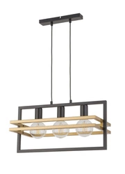 Lampa Sigma MERCI 3 lampa wisząca czarny złoty 32392