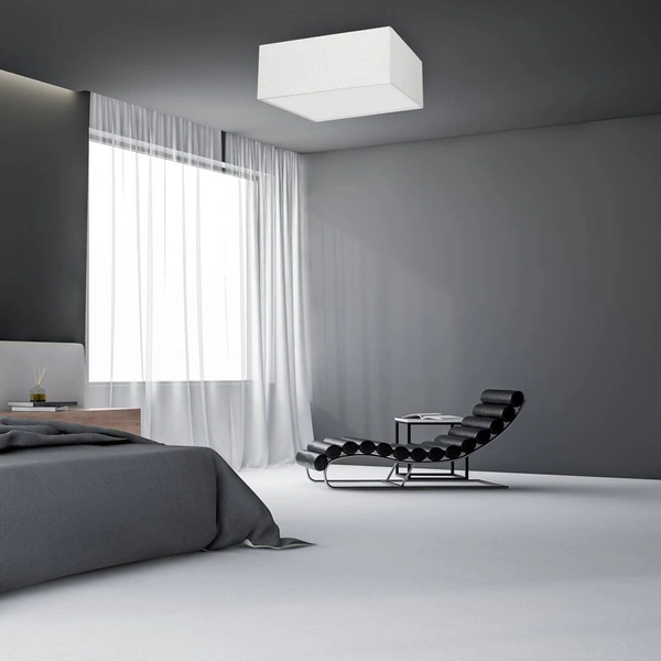 Lampa sufitowa ALBION, MLP7507, biel/bawełna, 3x60W E27