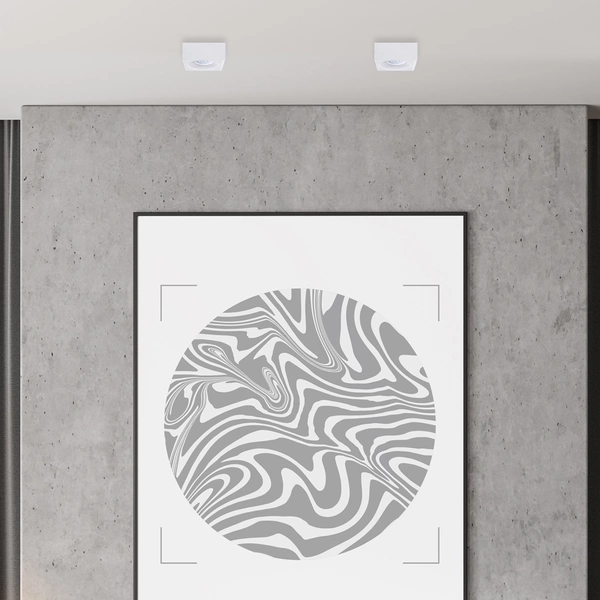 Oprawa wpuszczana Bali Square, ML0077, biała, 1x8W GU10