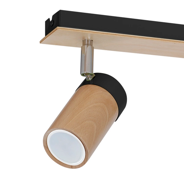 Lampa sufitowa nowoczesna reflektorek spot BARON II czarny szer. 37cm