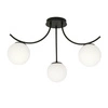 Lampa sufitowa Emibig BOSTON 3 Czarny/OPAL 1109/3