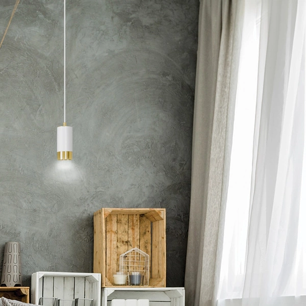 Lampa wisząca Emibig FUMIKO 1 WH/GOLD 815/1